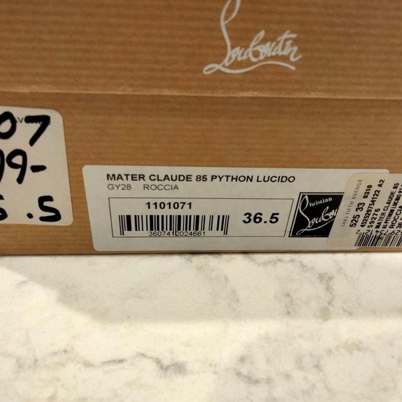 CHRISTIAN LOUBOUTIN MATER CLAUDE 85 PYTHON LUCIDO - Picture 13 of 14